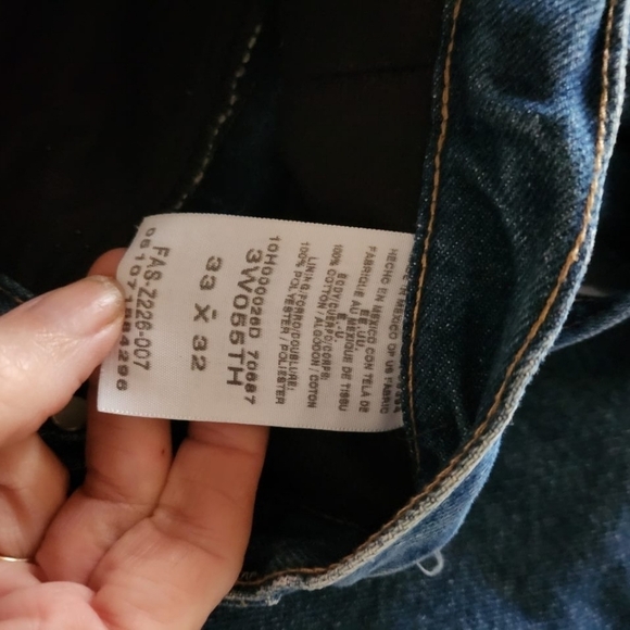 Riggs Wrangler Durashield Denim Insulated Sz. 33x32 Blue Jeans - Picture 9 of 14